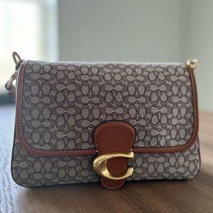 Coach Soft Tabby purse in Micro Signature Jacquard!